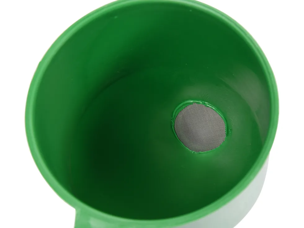 LEJEK SKOŚNY Z SITKIEM ZIELONY 130MM