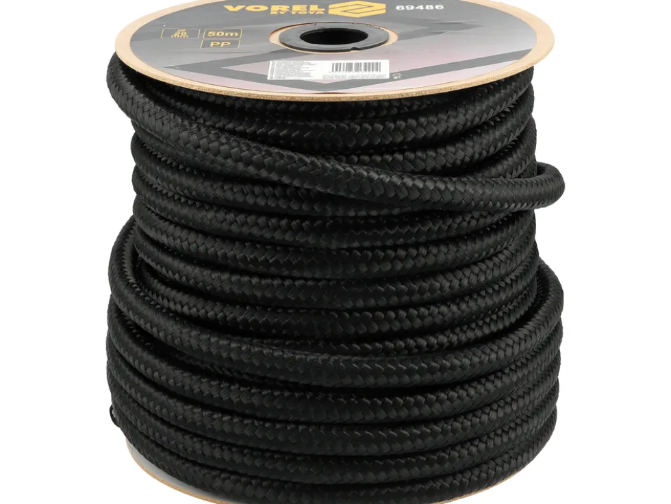 LINA PLECIONA CZARNA PP NA SZPULI 20MM 50M