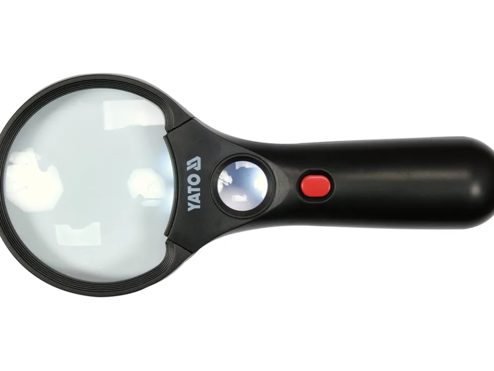 LUPA Z DWIEMA SOCZEWKAMI 3,5X/45X Z PODŚWIETLENIEM LED NA 3 BATERIE AAA