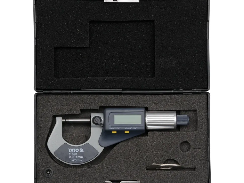 MIKROMETR 0-25MM Z WYŚWIETLACZEM CYFROWYM