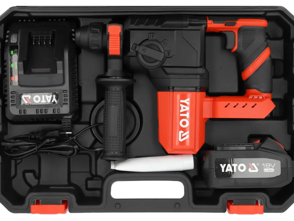 MŁOTOWIERTARKA BEZSZCZOTKOWA 18V SDS PLUS 2,5J - AKUMULATOR 4AH