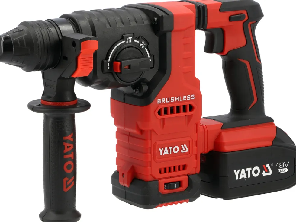 MŁOTOWIERTARKA 18V + 1X4AH (BL MOTOR) Z PIONOWYM SILNIKIEM