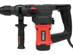 MŁOT UDAROWO-OBROTOWY SDS+ 1100W, 3 FUNKCJE (KUCIE, WIERCENIE Z UDAREM I BEZ UDARU), W KOMPLECIE WIERTŁA I DŁUTA