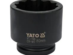 NASADKA UDAROWA 1" 12 KĄTNA 80MM DO PIAST
