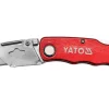 NOŻYK Z OSTRZEM TRAPEZOWYM + OSTRZA ZAPASOWE 61X33 MM