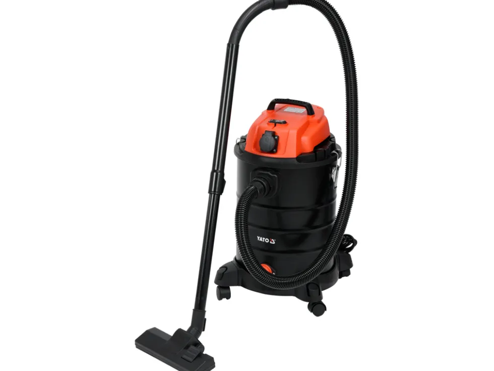 ODKURZACZ WARSZTATOWY 1400W 30L DO PRACY NA SUCHO I NA MOKRO Z GNIAZDEM 230V