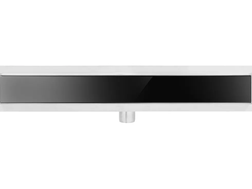 ODPŁYW LINIOWY WET&DRY BLACK GLASS 80 CM