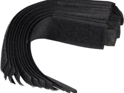 OPASKA Z RZEPEM 150MM 10SZT. CZARNE