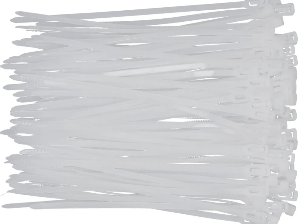 OPASKI PLASTIKOWE, ROZPINANE 3,6X150MM 100SZT.BIAŁ