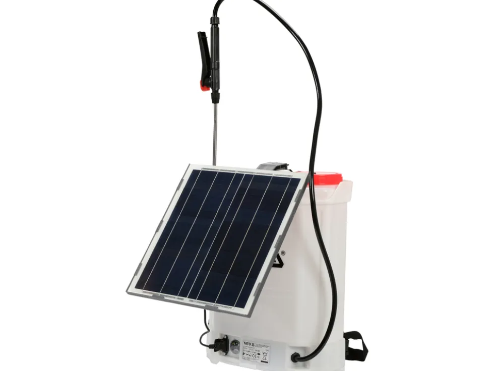 OPRYSKIWACZ AKUMULATOROWY 12V Z PANELEM SOLARNYM, 16L, 8AH