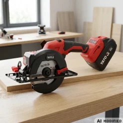 PILARKA TARCZOWA 18V 140 MM, 6150 MIN⁻¹ - DWA AKUMULATORY 4 AH