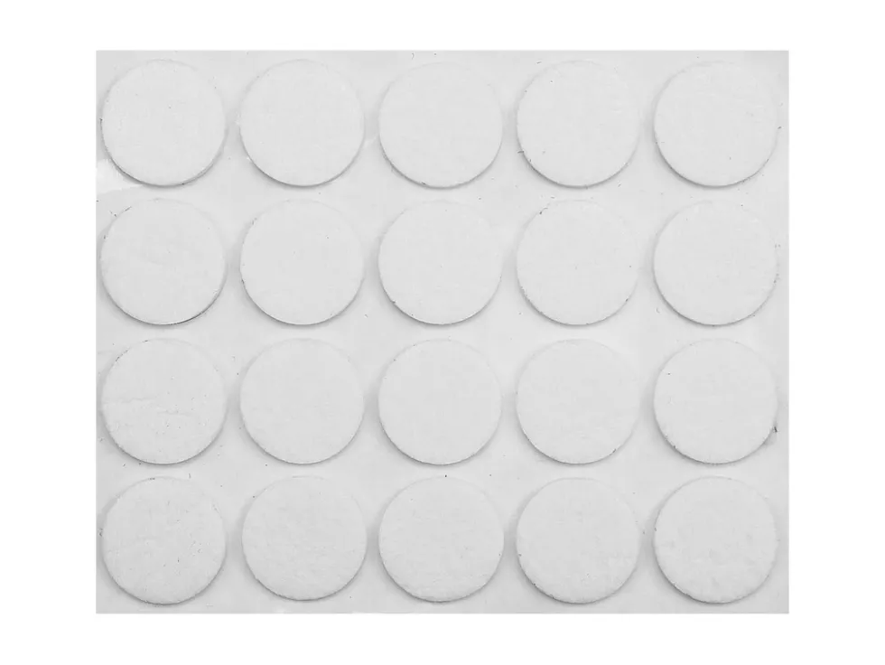 PODKŁADKI FILCOWE 20 MM BIAŁE