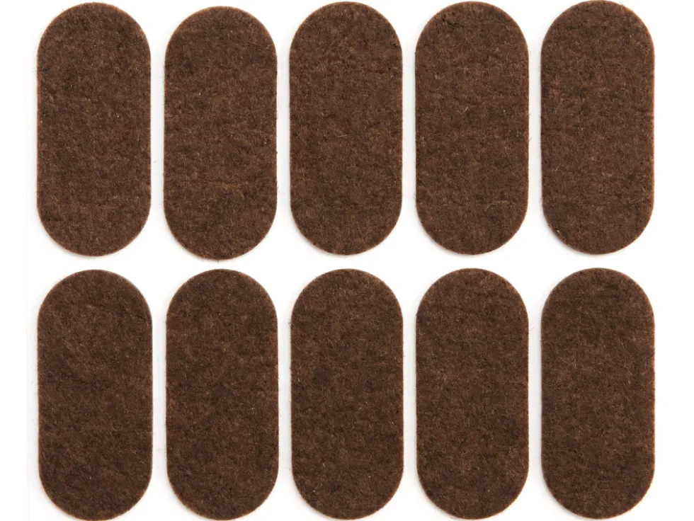 PODKŁADKI FILCOWE 20X45 MM BRĄZOWE