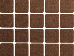 PODKŁADKI FILCOWE 20X20 MM BRĄZOWE