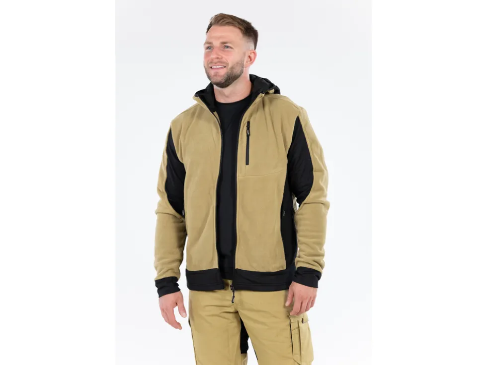 POLAR Z KAPTUREM SARNA KHAKI ROZM. S