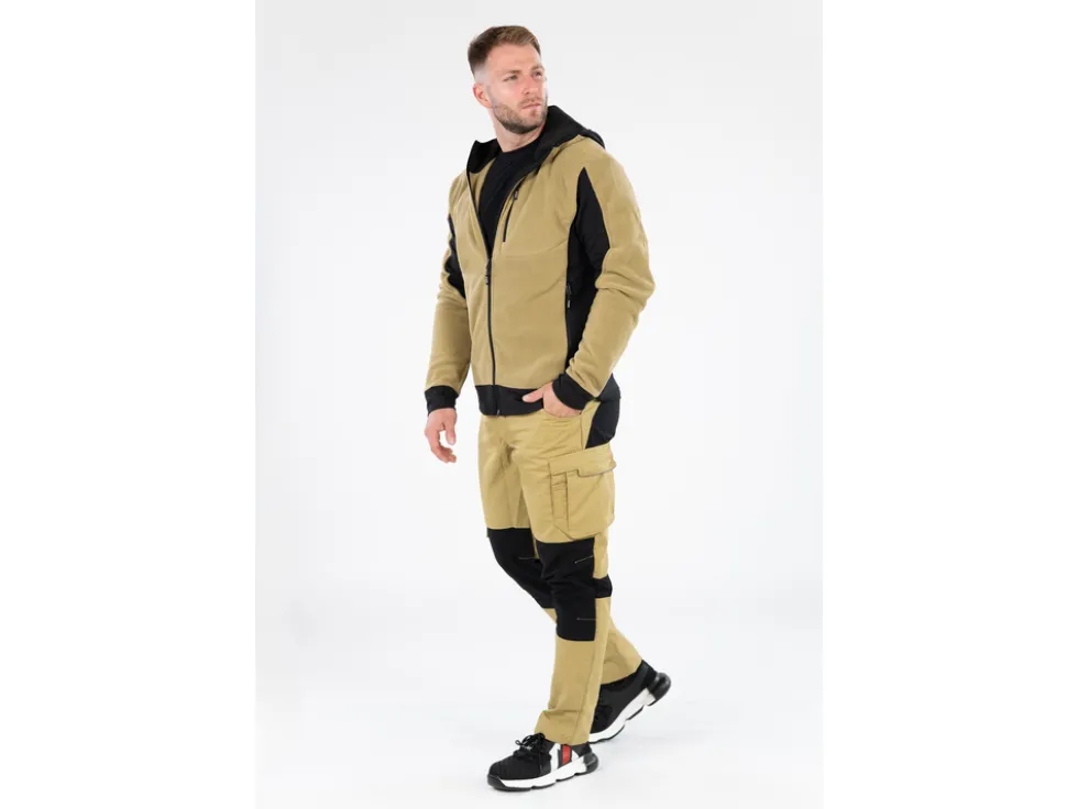 POLAR Z KAPTUREM SARNA KHAKI ROZM. S