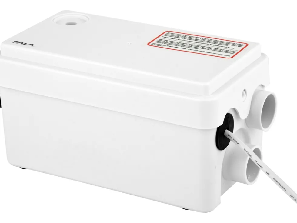 POMPA ŁAZIENKOWA DO ŚCIEKÓW Z PRYSZNICA I UMYWALKI (BEZ PODŁĄCZENIA DLA WC) 250W H=4M