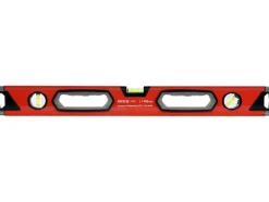 POZIOMNICA ALUMINIOWA 600 MM, 3 LIBELLE, DWA UCHWYTY, DOKŁADNOŚĆ 0,5 MM/M
