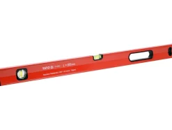 POZIOMNICA MAGNETYCZNA 800 MM, PROFIL ALUMINIOWY, LAKIEROWANY, DWIE LIBELLE, UCHWYT, DOKŁADNOŚĆ 0,5 MM/M