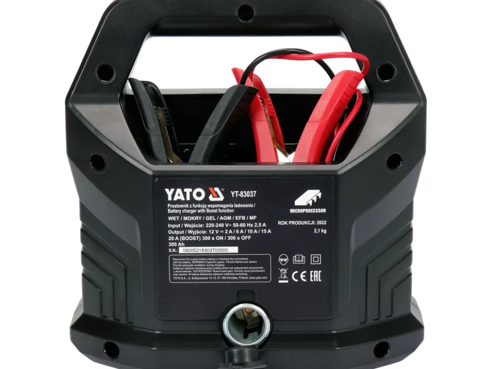PROSTOWNIK ELEKTRONICZNY 12V/2A, 6A, 10A, 15A BOOST 300S 20A
