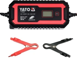 PROSTOWNIK ELEKTRONICZNY Z WYŚWIETLACZEM LCD. ZAKRES 6V/2A, 12V/8A