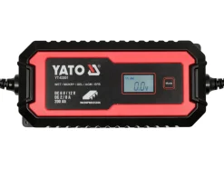 PROSTOWNIK ELEKTRONICZNY Z WYŚWIETLACZEM LCD. ZAKRES 6V/2A, 12V/8A