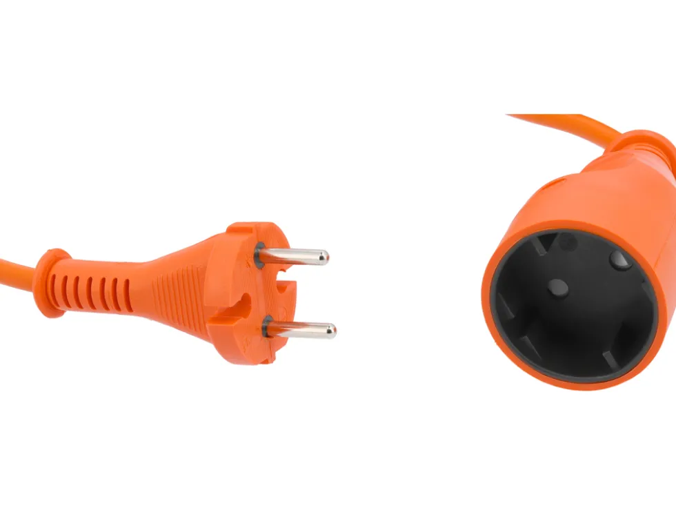PRZEDŁUŻACZ 20M POMARAŃCZOWY 2X1,5MM²