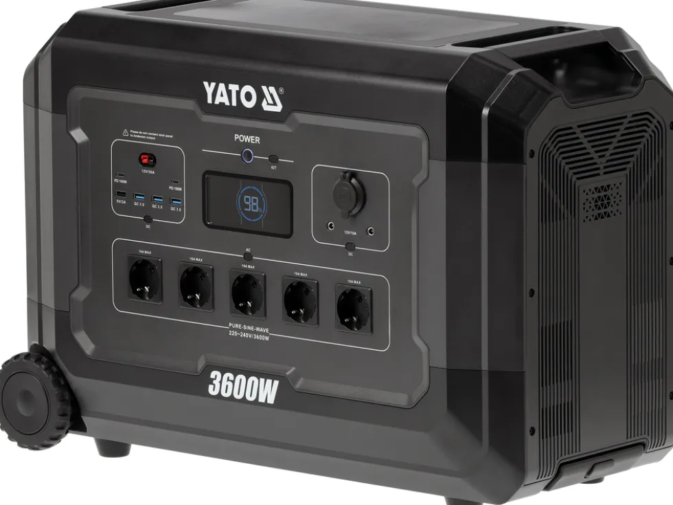 PRZENOŚNA STACJA ZASILANIA 3600W, 3072WH LIFEPO4, EPS