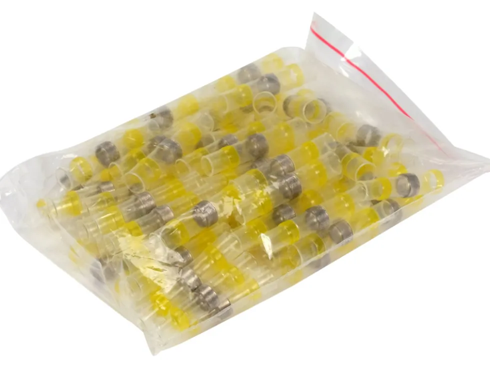 PRZEZROCZYSTA WODOODPORNA KOSZULKA TERMOKURCZLIWA Z CYNĄ NA PRZEWÓD 4-6MM2 W OPAKOWANIU 100 SZTUK