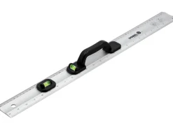 PRZYMIAR ALUMINOWY, UCHWYT, PODZIAŁKA 600 MM 2-LIBELKI