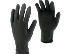 RĘKAWICE NITRYLOWE MOCNE TEKSTURA DIAMENTU 50 SZT ROZM. XL (10)