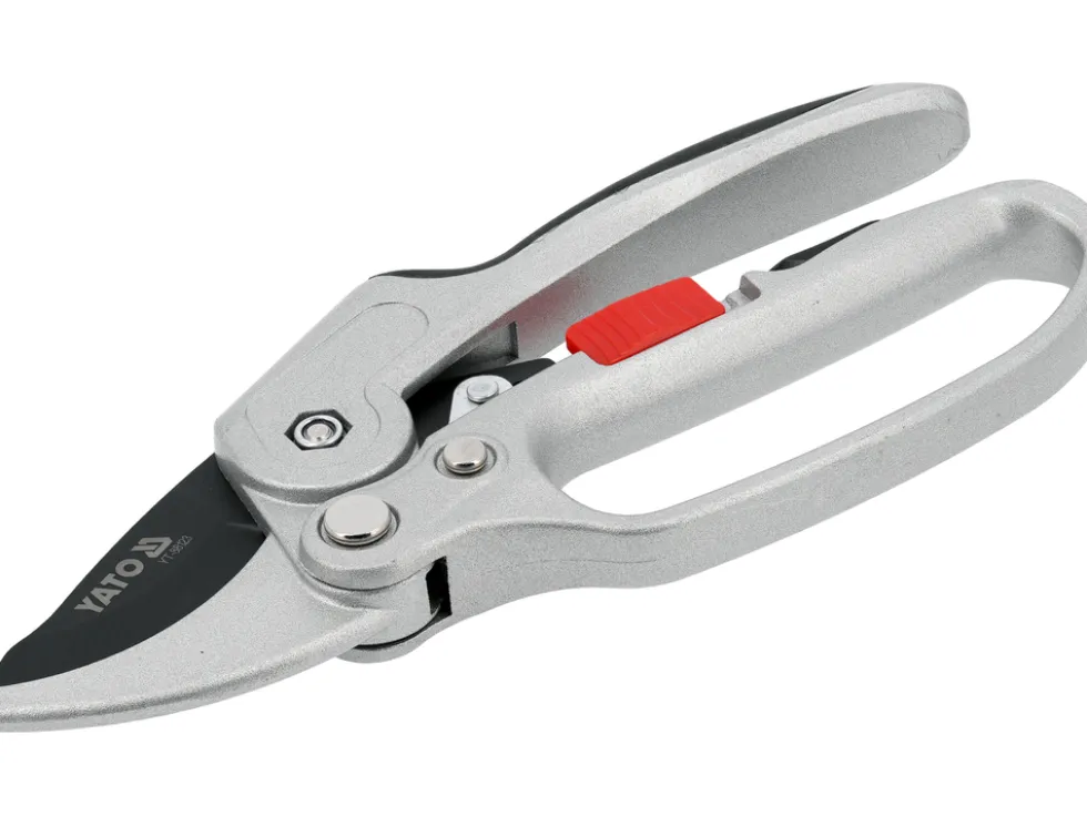 SEKATOR KOWADEŁKOWY ALUMINIOWY Z GRZECHOTKĄ 200MM ORAZ BLOKADĄ OTWARCIA