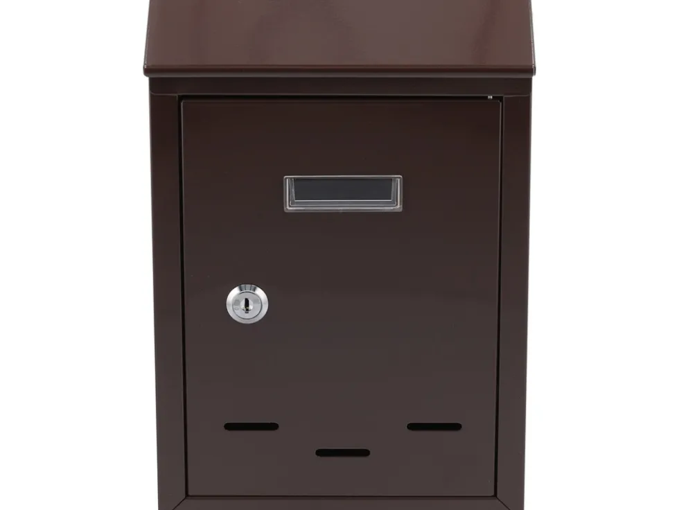 SKRZYNKA NA LISTY 285X200X60MM BRĄZOWA