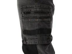 SPODNIE ROBOCZE MONTERSKIE STRETCH JEANS STEEL GREY ROZM. L/XL