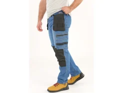 SPODNIE ROBOCZE MONTERSKIE STRETCH JEANS DARK BLUE ROZM. XL