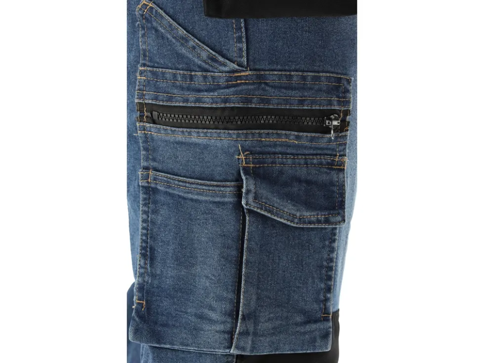 SPODNIE ROBOCZE MONTERSKIE STRETCH JEANS DARK BLUE ROZM. 2XL