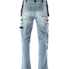 SPODNIE ROBOCZE MONTERSKIE STRETCH JEANS LIGHT BLUE ROZM. L/XL