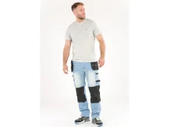 SPODNIE ROBOCZE MONTERSKIE STRETCH JEANS LIGHT BLUE ROZM. 2XL