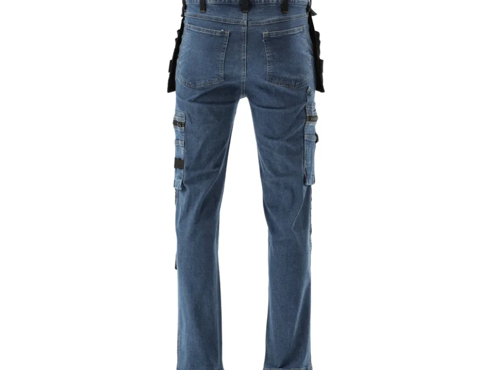 SPODNIE ROBOCZE MONTERSKIE STRETCH JEANS DARK BLUE ROZM. L/XL