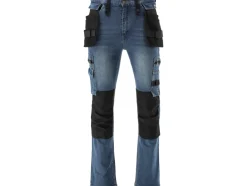 SPODNIE ROBOCZE MONTERSKIE STRETCH JEANS DARK BLUE ROZM. L/XL