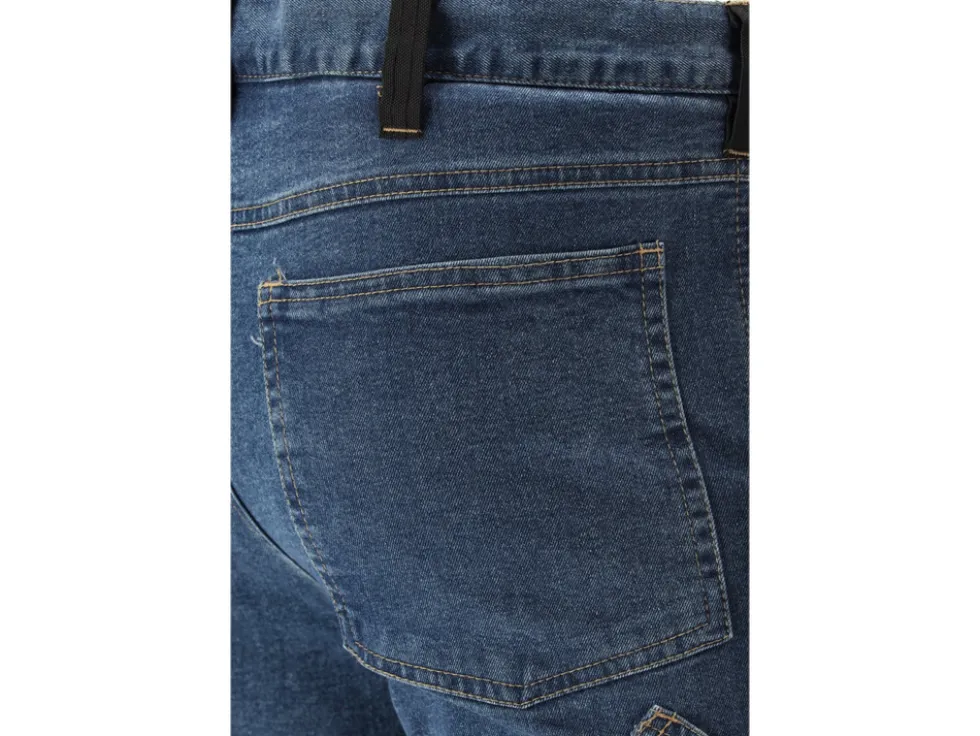 SPODNIE ROBOCZE MONTERSKIE STRETCH JEANS DARK BLUE ROZM. L/XL