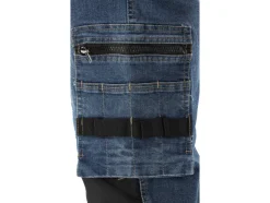 SPODNIE ROBOCZE MONTERSKIE STRETCH JEANS DARK BLUE ROZM. L/XL