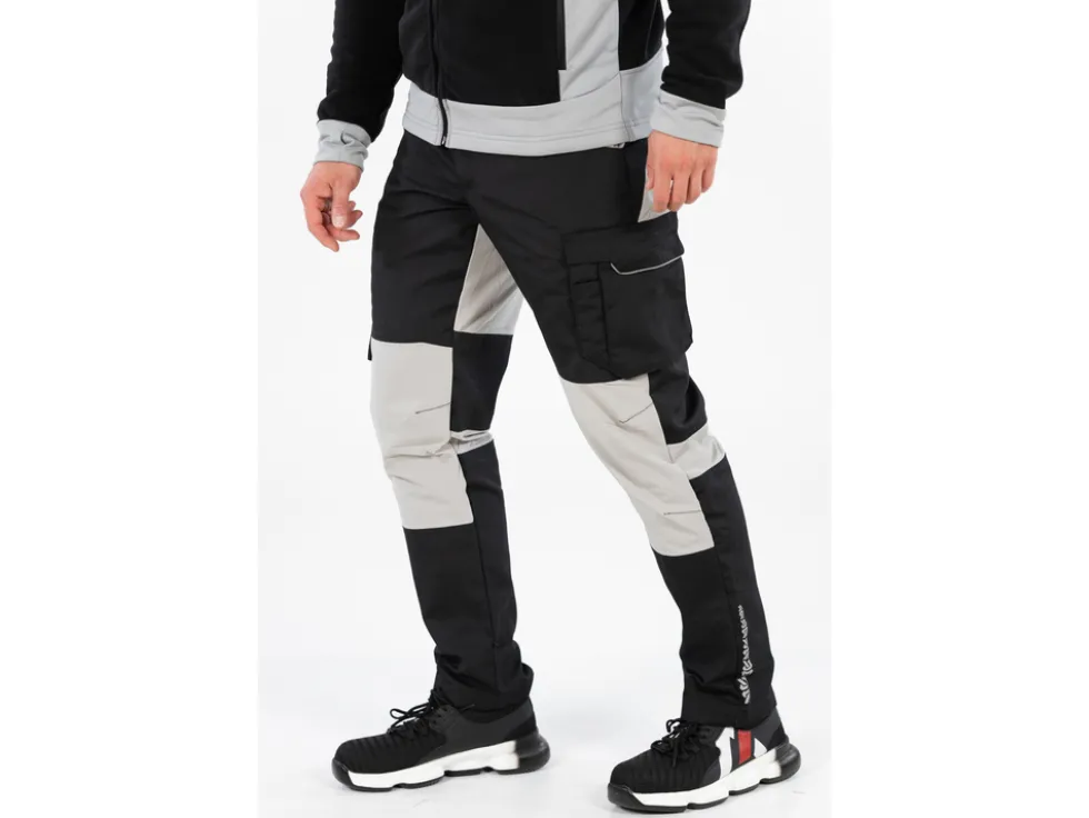 SPODNIE ROBOCZE 4-WAY STRETCH SERWAL BLACK ROZM. L