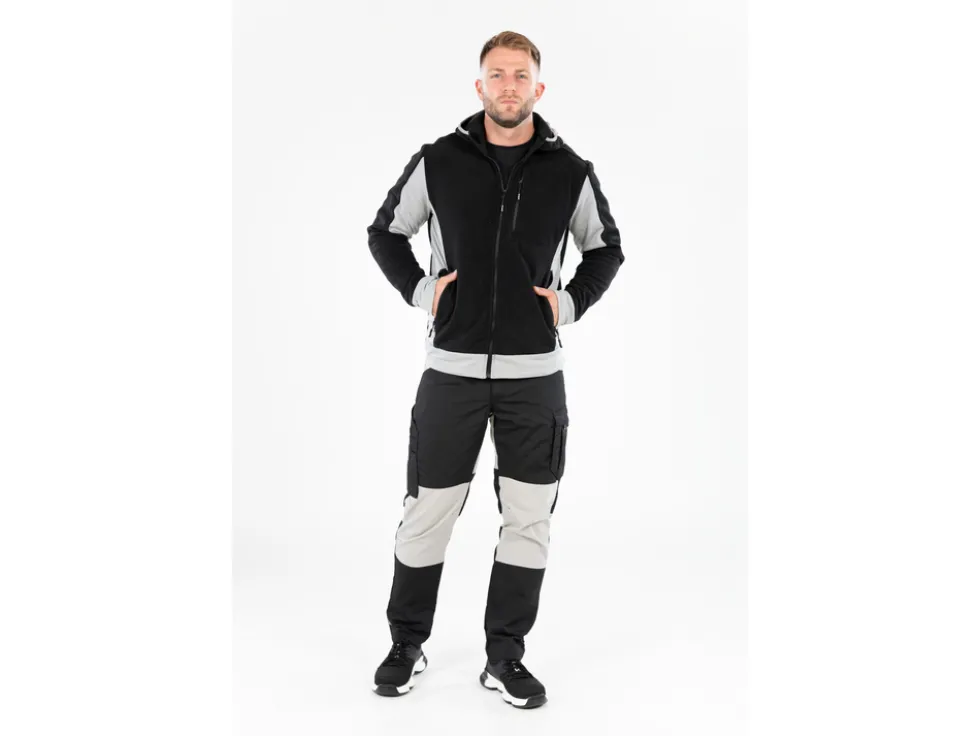 SPODNIE ROBOCZE 4-WAY STRETCH SERWAL BLACK ROZM. L
