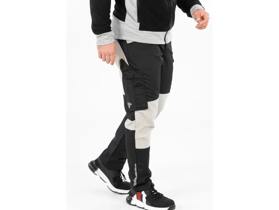 SPODNIE ROBOCZE 4-WAY STRETCH SERWAL BLACK ROZM. L