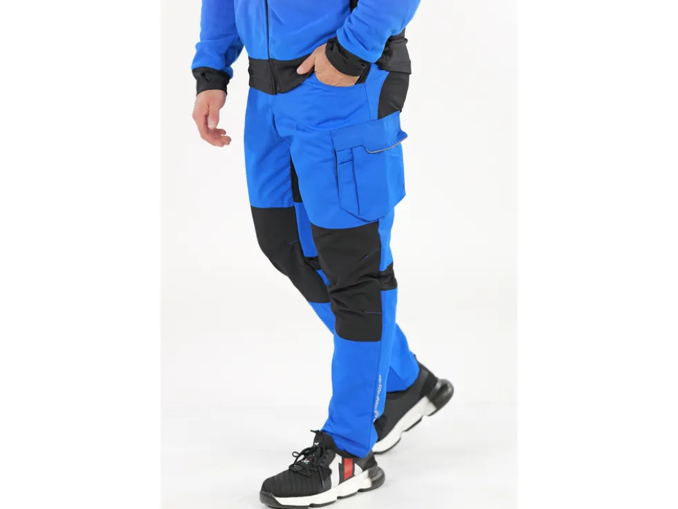 SPODNIE ROBOCZE 4-WAY STRETCH SERWAL BLUE ROZM. L
