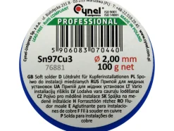 SPOIWO, DRUT LUTOWNICZY DO INSTALACJI MIEDZIANYCH NA SZPULI 2,0MM, 100G, SN97CU3