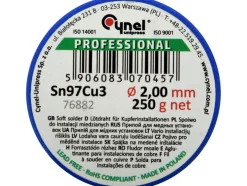 SPOIWO, DRUT LUTOWNICZY DO INSTALACJI MIEDZIANYCH NA SZPULI 2,0MM, 250G, SN97CU3