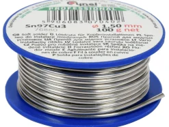 SPOIWO, DRUT LUTOWNICZY DO INSTALACJI MIEDZIANYCH NA SZPULI 1,5MM, 100G, SN97CU3