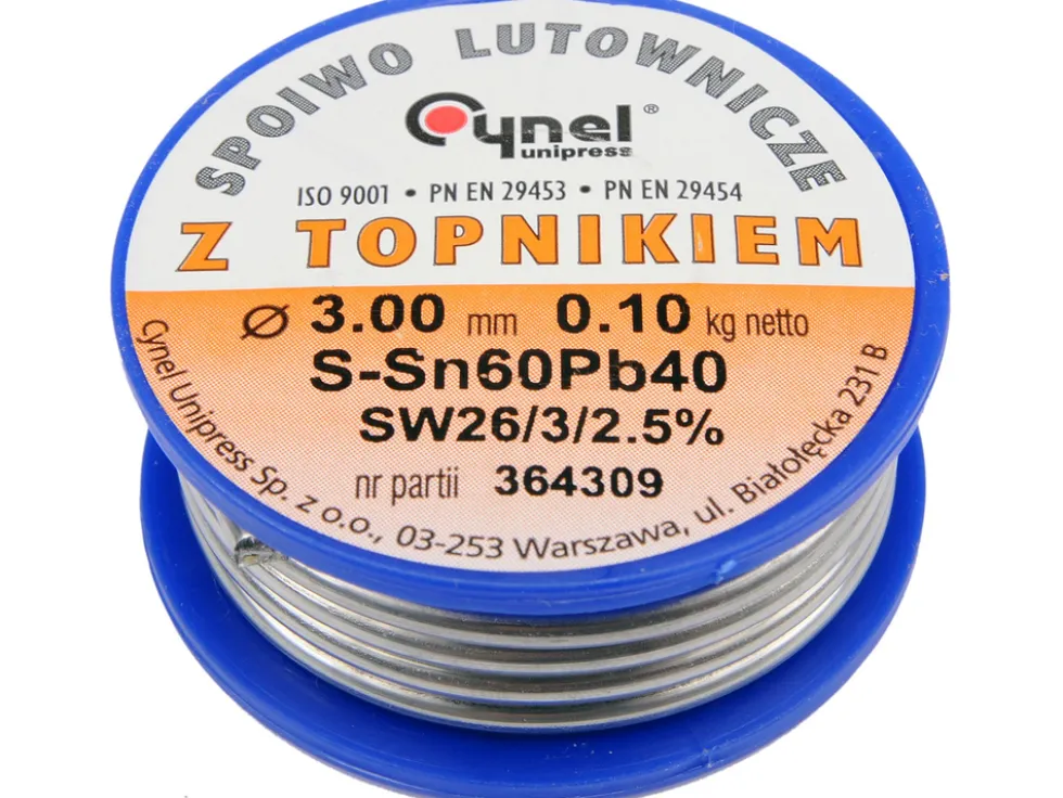 SPOIWO LUTOWNICZE SN60PB40 3,0/100
